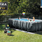Rectangular Ultra XTR® Frame Above Ground Pool w/ Sand Filter Pump - 18' x 9' x 52"