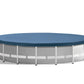 Ensemble de piscine hors sol INTEX 26731EH Prism Frame Premium : 18 pieds x 48 pouces - Comprend une pompe à filtre à cartouche 1500 GPH - Échelle amovible - Couverture de piscine - Piscine à cadre en tissu de sol 