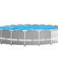 Ensemble de piscine hors sol INTEX 26755EH Prism Frame Premium : 20 pieds x 52 pouces - Comprend une pompe à filtre à cartouche 1500 GPH - Échelle amovible - Couverture de piscine - Piscine à cadre en tissu de sol 