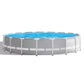 Ensemble de piscine hors sol INTEX 26731EH Prism Frame Premium : 18 pieds x 48 pouces - Comprend une pompe à filtre à cartouche 1500 GPH - Échelle amovible - Couverture de piscine - Piscine à cadre en tissu de sol 