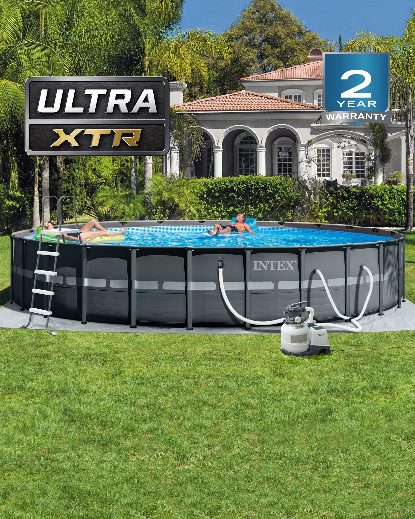 Piscine hors sol à cadre Ultra XTR® avec pompe à filtre à sable - 24' x 52" 